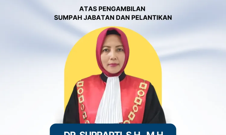 Ucapan pelantikan wakil ketua pengadilan tinggi jawa tengah